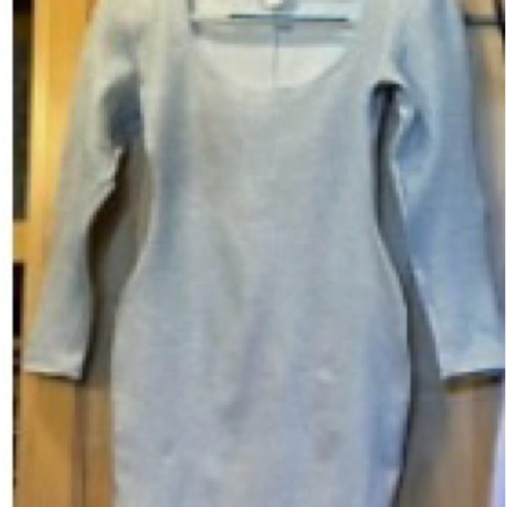 Frederick's of Hollywood Gray Long Sleeve Dress